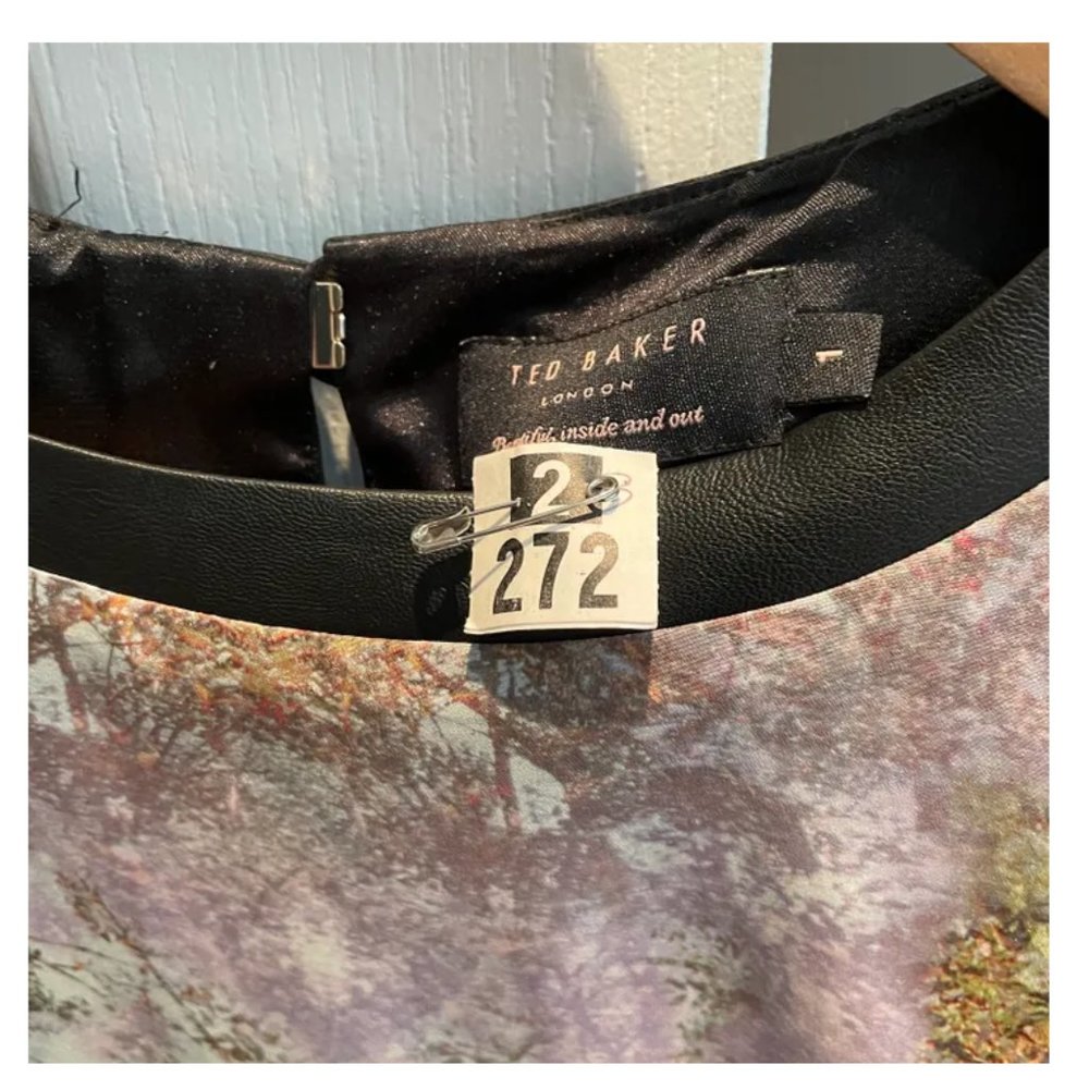 Ted Baker Atheena Magic Mystery Woods Dress size 1 nwot - Picture 6 of 7